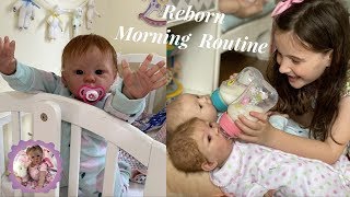 Reborn Morning Routine with a Toddler and Newborn Twins [upl. by Eatnahc]