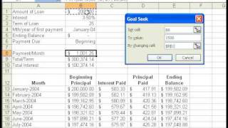 Goal Seek  Excel 2003 [upl. by Aramo]