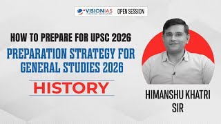 How To Prepare For UPSC 2026  Preparation Strategy For General Studies 2026 I History [upl. by Littman]