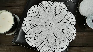 Easy Crochet Doily PART 2 Tutorial For Beginners Quick Doily Pattern [upl. by Odlaniger874]