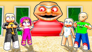 ESCAPE EVIL STEPDAD OBBY 2  Roblox funny moments [upl. by Anidal27]