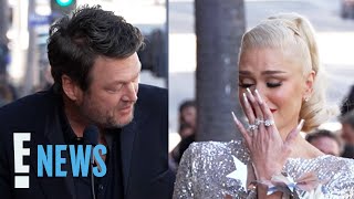 Gwen Stefani TEARS UP at Walk of Fame Ceremony Thanks to Sweet Blake Shelton  E News [upl. by Geer]