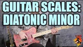 The Diatonic Scale Minor Beginner Guitar Lesson [upl. by Ferdie]