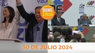 Noticias en la Mañana en Vivo ☀️ Buenos Días Martes 30 de Julio de 2024  Venezuela [upl. by Suiramad472]