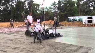 Somero S840 Laser Screed  TL Renfroe and Sons [upl. by Ginsburg]