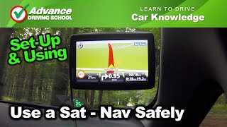 Using A SatNav Safely  Learn to drive Car Knowledge [upl. by Melinde172]