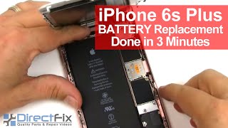 iPhone 6S Plus Battery Replacement Shown in 3 Minutes [upl. by Aihsenrad]