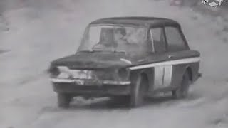 Rallycross 1967 First event Lydden Hill circuit BMC Mini Lotus Cortina Hillman Imps [upl. by Kunin]