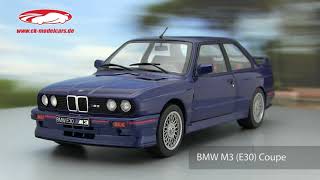 ckmodelcarsvideo BMW M3 E30 Coupe Baujahr 1990 mauritius blau Solido [upl. by Ayinat]