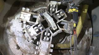 Crossrail Engineering Final giant tunnelling machines dismantled at Farringdon [upl. by Annecorinne558]