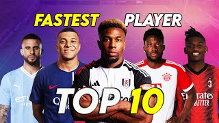 Top 10 Fastest Football Player 2024  HD [upl. by Shanda]