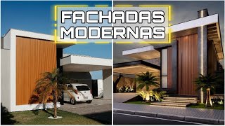 40 FACHADAS DE CASAS MODERNAS  TENDÊNCIA 2024 DE FACHADAS CONTEMPORÂNEAS  DICAS E IDEIAS [upl. by Sibyl27]