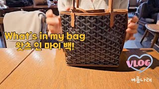 What’s in my bag🌷 Anjou mini bag of Goyard 왓츠 인 마이 백 앙주 미니 얼마나 들어갈까 [upl. by Warfore791]