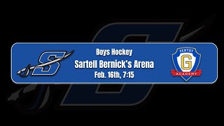 Boys Hockey Sartell vs Gentry Academy [upl. by Atiuqehs795]