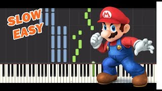 Super Smash Bros Ultimate Lifelight  SLOW EASY Piano Tutorial by osakirana [upl. by Sergent]