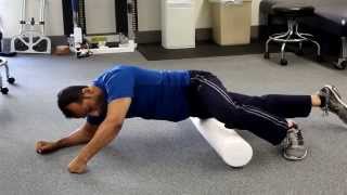 Foam Roller Exercises For IT Band Quadriceps Hamstring Stretch [upl. by Ydorb]