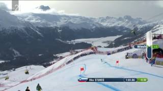 Ilka Štuhec 2017 Womens Downhill World Champion Slovene commentary [upl. by Coad924]