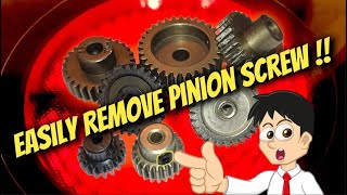 How to remove RC Motor pinion easily  How to get off RC motor gear 🔧 [upl. by Yttisahc]