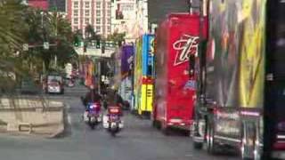 Nascar Haulers Parade Las Vegas Strip 2008 [upl. by Yanrahc]