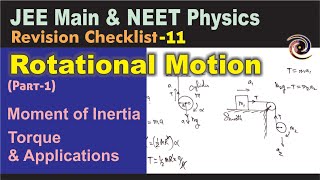 Rotational Motion Part1  Revision Checklist 11 for JEE Main amp NEET Physics [upl. by Lemmueu469]