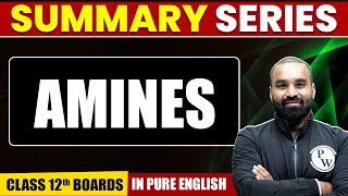 AMINES Organic Chemistry Class 12th  Complete Summary In Pure English [upl. by Roanne]