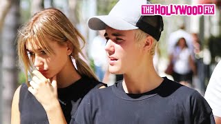 Justin Bieber amp Hailey Baldwin Go For An Afternoon Stroll Through The Streets Of Beverly Hills CA [upl. by Cassady]