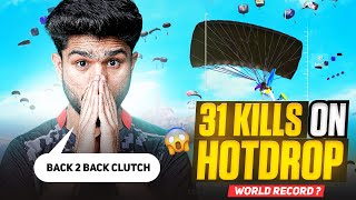 I Made a World Record😱  31 Kills on Hotdrop  BGMI Highlight [upl. by Delsman]