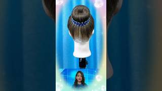 Daily juda for long hair🎀💖  high hairbun hairstyle viral juda youtubeshorts longhair [upl. by Tabbitha]