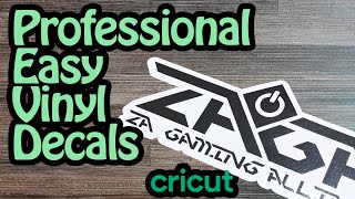 How to Easily Make Professional Vinyl Decals  Cricut Tutorial [upl. by Nirtak955]