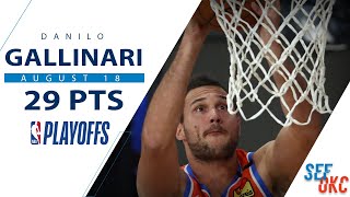 Danilo Gallinaris Full Game 1 Highlights 29 PTS vs Rockets  2020 NBA Playoffs  81820 [upl. by Ailalue]