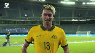 Kenny Dougall reflects on special Socceroos debut  Interview  Australia v Kuwait [upl. by Rozamond]