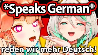 Kiara and Cecilia Suddenly Speaks German and Confuses Everyone 【Hololive EN】 [upl. by Idnar860]