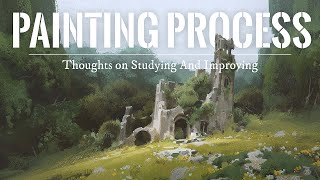 Secret Ruins  Digital Painting Process and Commentary [upl. by Lysander207]