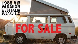 1988 VW Vanagon Westfalia Subaru 22  SOLD [upl. by Belier]