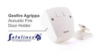 Geofire Agrippa Acoustic Fire Door Holder Helps Infection Control [upl. by Agler]