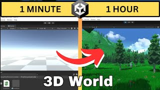 Building 3D world in Unity  unity devlog [upl. by Yebloc]