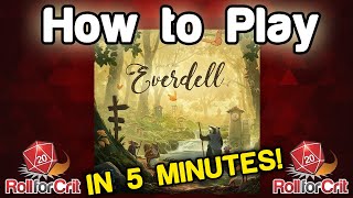 How to Play Everdell  Roll For Crit [upl. by Ahsilek]