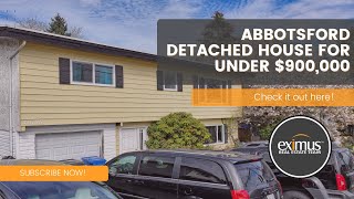 Abbotsford Home  Detached House  Under 900K [upl. by Michey]