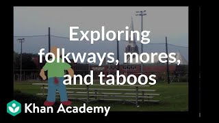 What is normal Exploring folkways mores and taboos  Behavior  MCAT  Khan Academy [upl. by Dunstan907]