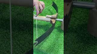 Unique bamboo Crossbow  Craft idea  DIY  handmade [upl. by Eelyr]