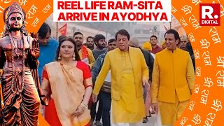 Ramayans Ram And Sita Add To Festive Cheer In Ayodhya Visit For A Special Reason [upl. by Dyun535]