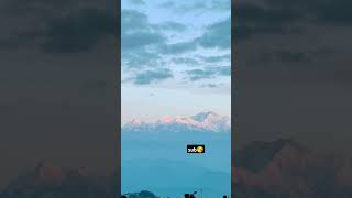 sunrise amp Kanchenjunga mountain view from tiger hills Darjeeling😘 shorts goodvibes [upl. by Eldnek]