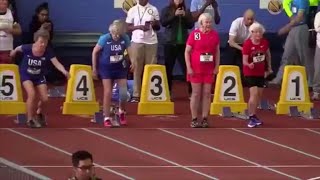 100yearold and 102yearold runners break world records [upl. by Yenaffit]