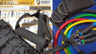 Best workout resistance band unboxing review and demo  Cheap amp best quality resistance band workout [upl. by Dagna]