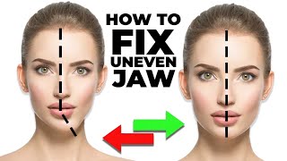 Fix Your Uneven Jaw With This 1 Simple Exercise face asymmetry [upl. by Leahcimdivad]