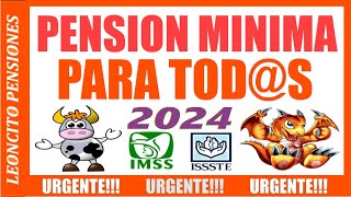 703🦁PENSIÒN MÌNIMA PARA TODS IMSS E ISSSTE ❤️👵👴❤️✅ pension adultosmayores pagos méxico [upl. by Riti841]