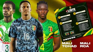 LISTE DU MALI POUR LES MATCHS DES ELIMINATOIRES DE LA COUPE DU MONDE 2026 FACE AU TCHAD ET AU RCA [upl. by Ariew437]