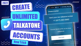 How To Create Talkatone Account 2023  Talkatone sign up problem Fixed [upl. by Leler]