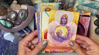 The Angel Oracle Cards deck by Kyle Gray silent unboxing and flip through [upl. by Amadus]