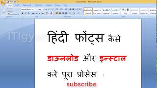 hindi font kaise download kare  krutidev10 download [upl. by Nydroj]